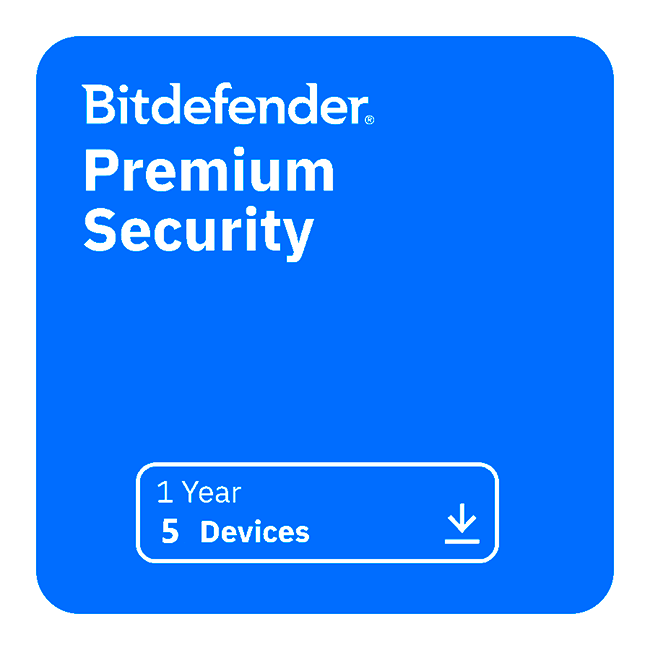 Bitdefender Premium Security license card